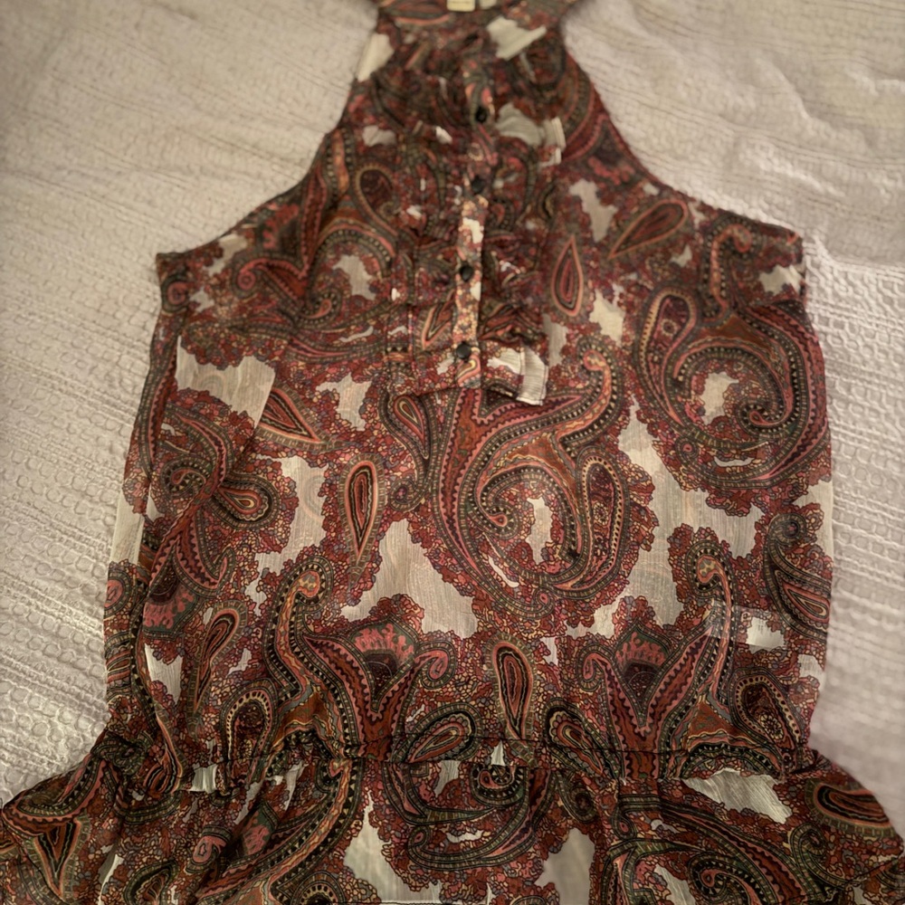 Forever 21 Multicolor Paisley Blouse